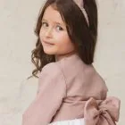 pink communion bolero for a girl