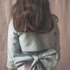 linen bolero, aqua green, communion ceremony, Lucia linen