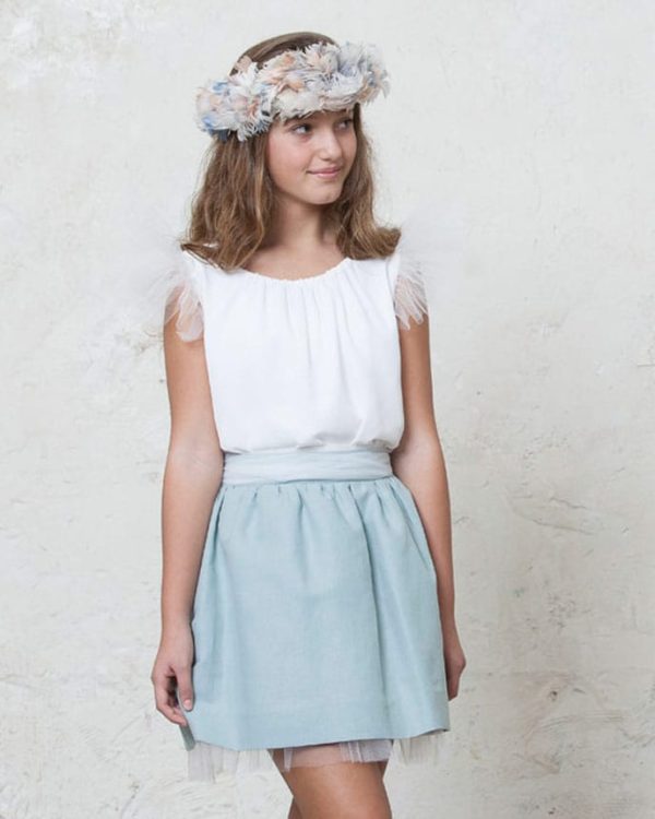 teenage wedding skirt with tulle