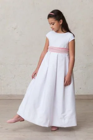 vestido de comunión de manga cuchara