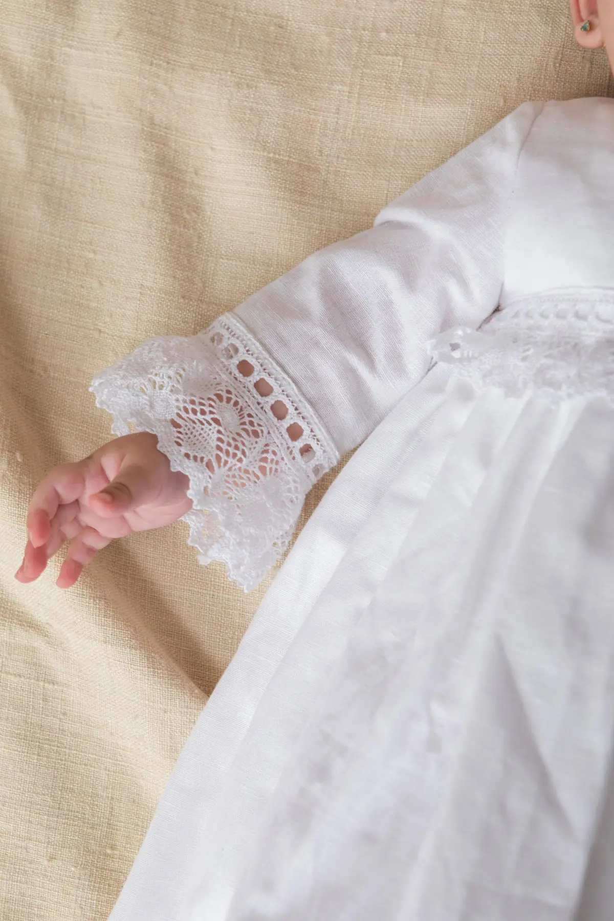 long sleeve baby baptism skirt 1