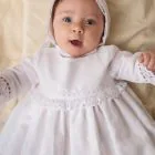 long sleeve baby baptism skirt