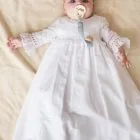 long sleeve baptism skirt baby 1