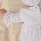 long sleeve baby christening skirt