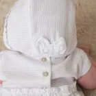 white christening gown for baby girl