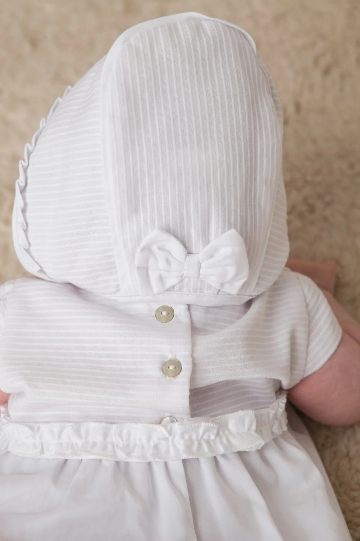 white christening gown for baby girl