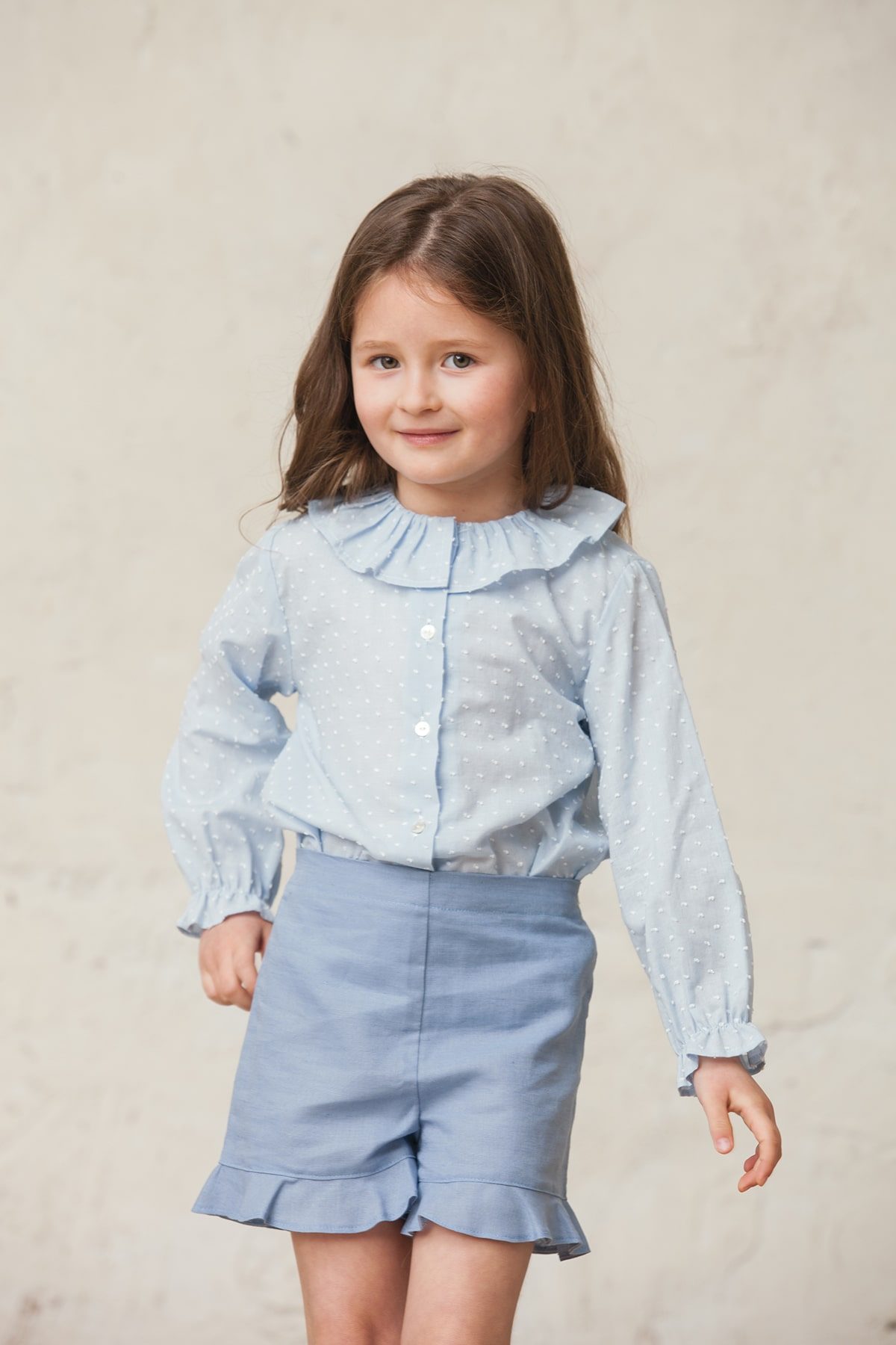 Camisa azul online niña