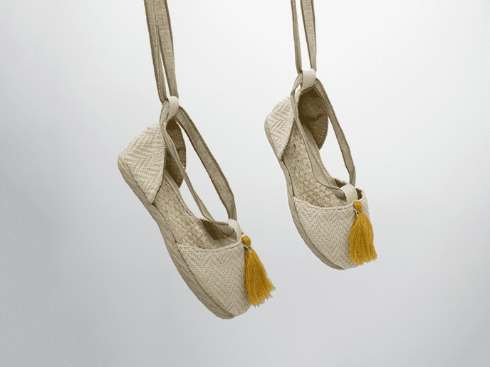 alpargatas ballet colgadas quemono