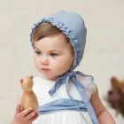 baby blue bonnet for special occasion