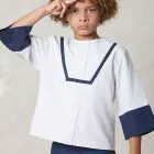 original communion Japanese sailor jacket linen quemono