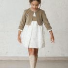 girl's bolero for winter communions made in velvet