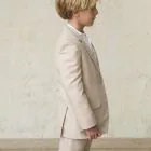 beige boy's blazer