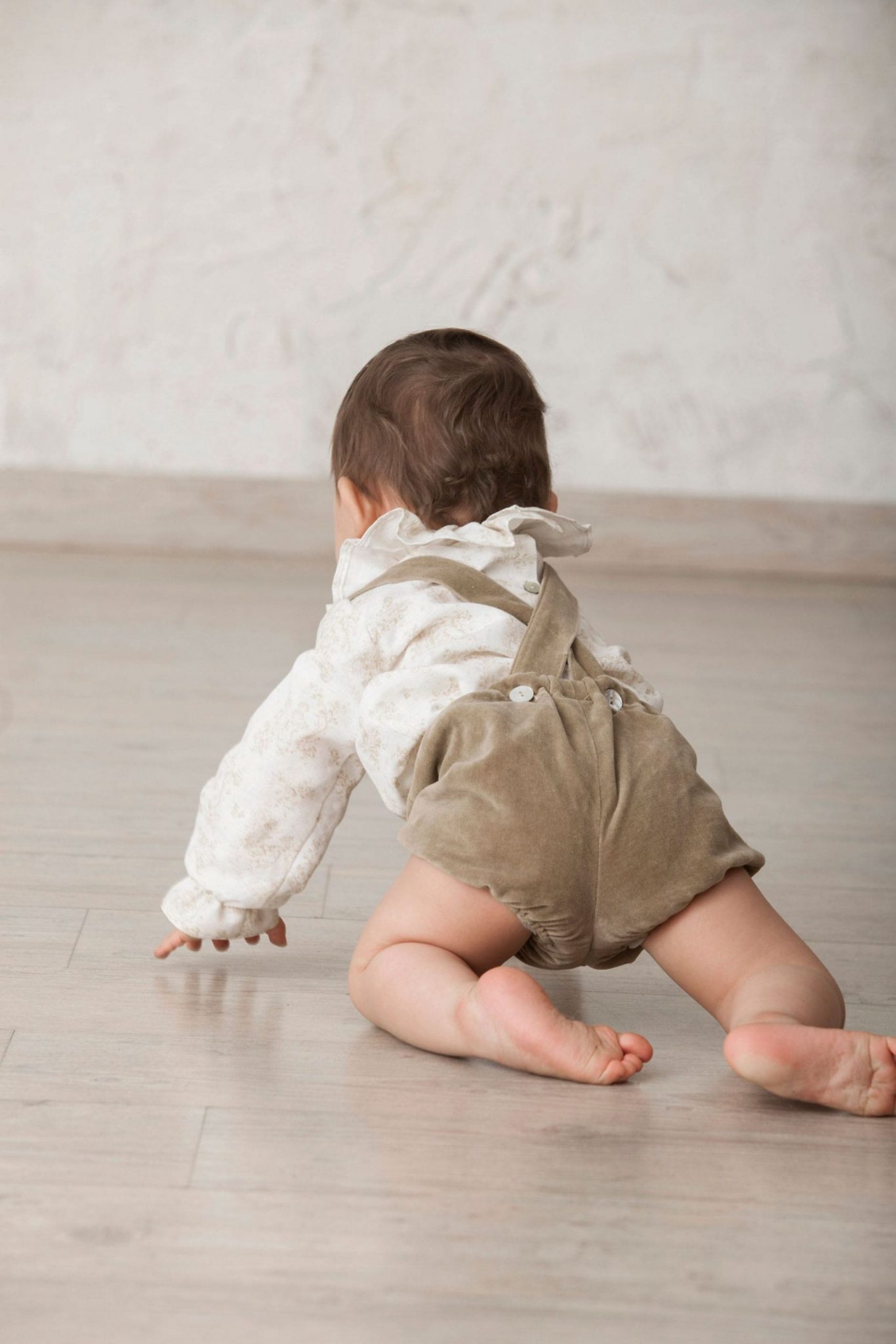 camisa de niño bebé de cuello león estampada