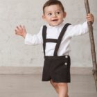 camisa blanca cuello bebé para bodas
