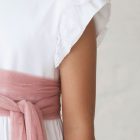 lazo-fajin-tul-rosa-vestido-comunion fajín de tul rosa para vestidos de comunión de niña