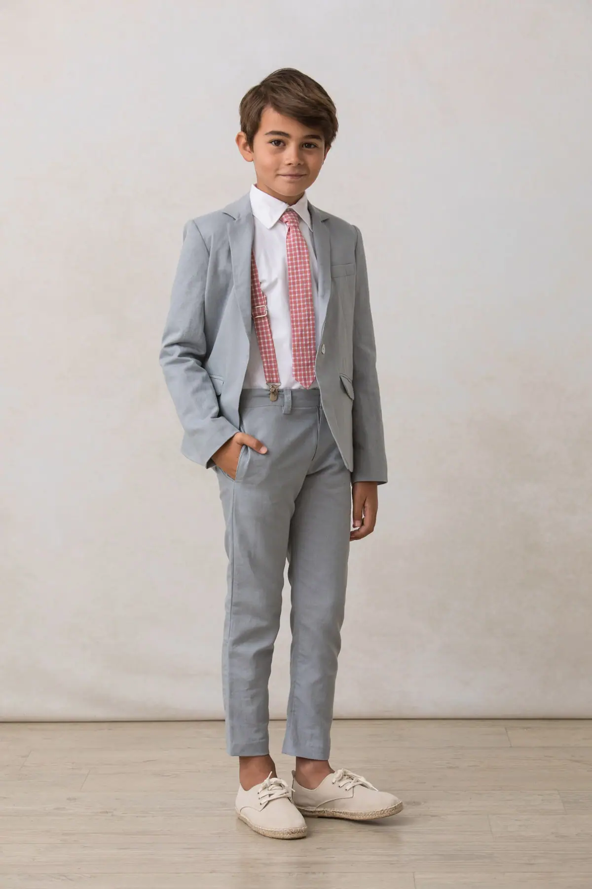 grey linen trousers for boys