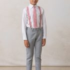 pantalon de niño en lino gris