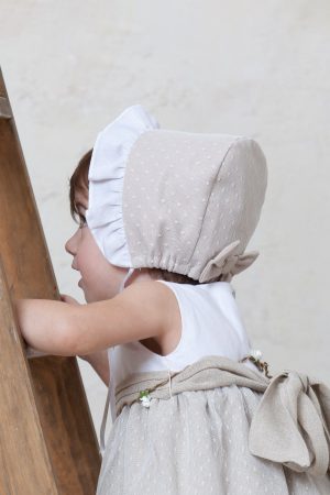 capota de bebé en plumeti beige