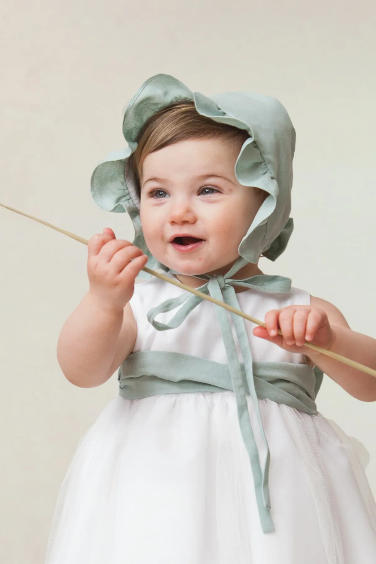 handmade baby bonnet for special occasion