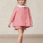 chaqueta rosa de ceremonia de niña