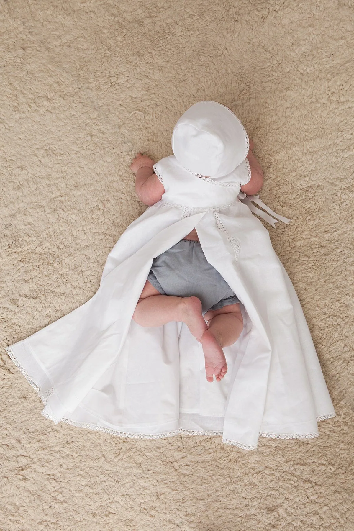 modern baby christening gown