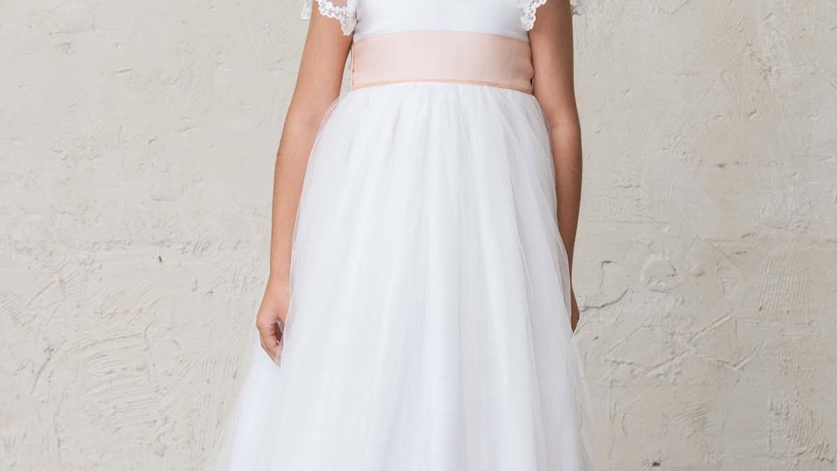 sachin and babi light blue dress First Communion Dresses - First Holy Communion Dress main image 1