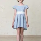 blue leather shoes for girls