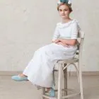girls' shoes in aqua green