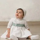 baby girl ceremony sash, aqua green