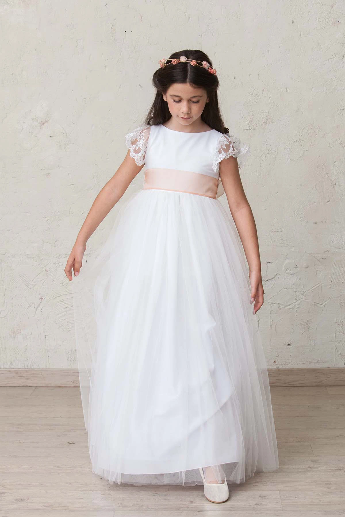organza sash and bow for communion