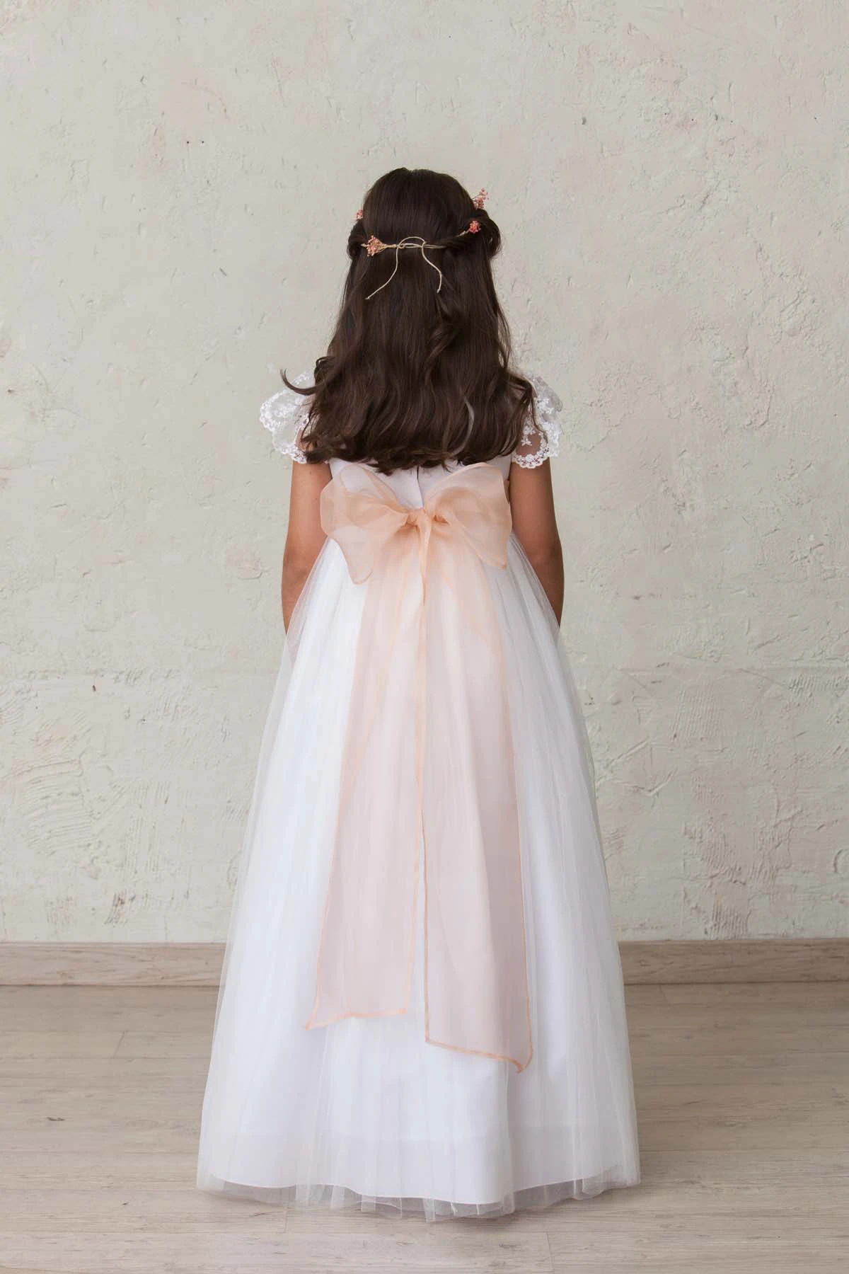 organza bow for girl's communion