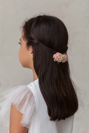 pinza de flores rosas