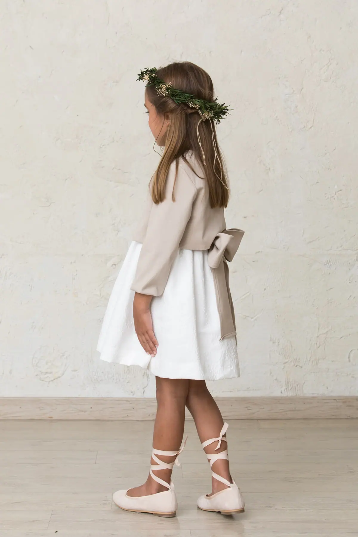 sash, bow, trench coat, bow, girl's dress