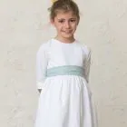 white dress for girls with lace-up ceremonies