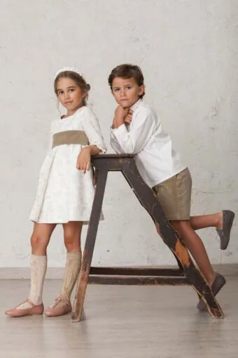 ninos arras vestido toile de jouy