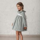 vestido arras nina terciopelo gris