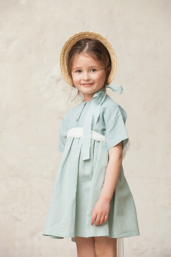 ninos arras vestido verde agua