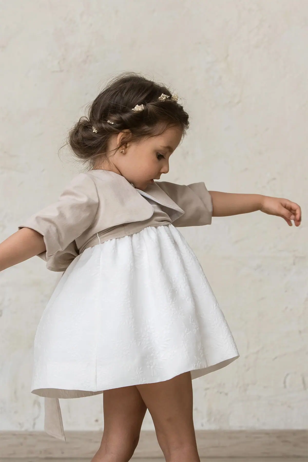 white baby girl dress