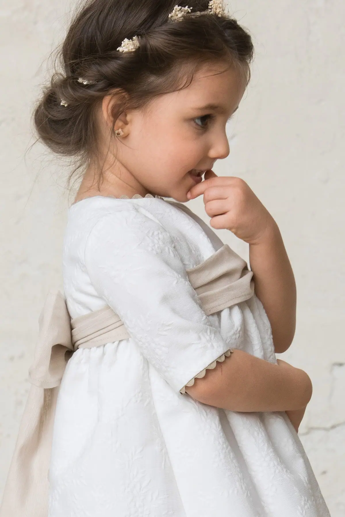 brocade girl's ceremony dress