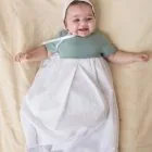 sustainable cotton christening gown, color sustainable cotton christening gown, color