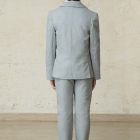 pantalon pitillo de nino en lino gris
