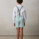 green linen bermuda shorts for boys