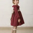 winter formal dress for girls with ruffled collar