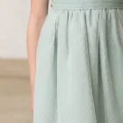 light green polka dot dress for girls' ceremonies