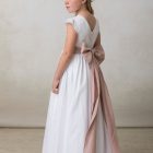 diadema primera comunion rosa nude