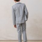 americana chaqueta de niño de lino gris