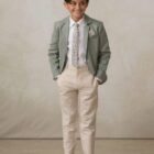 Pitillo beige traje nino ceremonia comunion