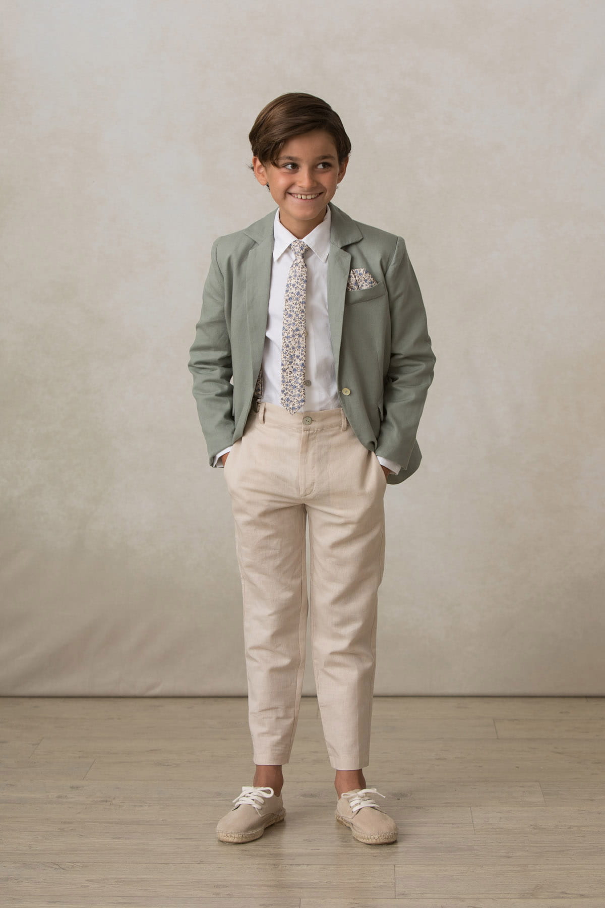 Pitillo beige traje nino ceremonia comunion