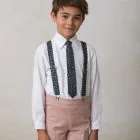 pink nude boy's Bermuda shorts for winter ceremonies
