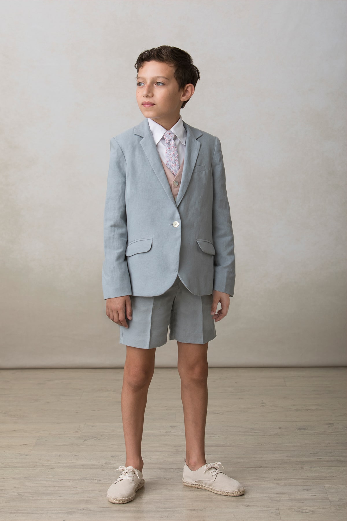 corbata infantil en rosa estampado